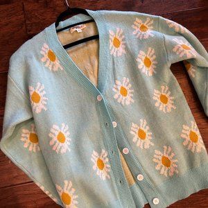 HAPTICS DAISY DEAREST FLORAL CARDIGAN